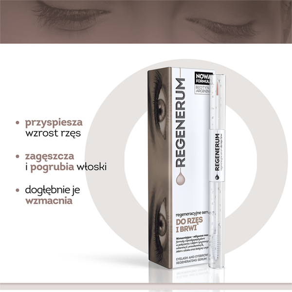 Regenerum Regenerative Serum for Eyelashes and Eyebrows 11ml
