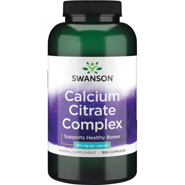 Swanson Calcium Citrate Complex 250mg 300 Capsules