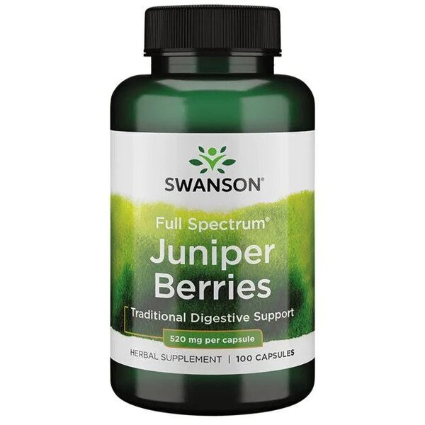 Swanson Full Spectrum Juniper Berries 520mg 100 Capsules