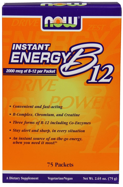 Now Foods Vitamin B-12 Instant Energy 75 Saszetek