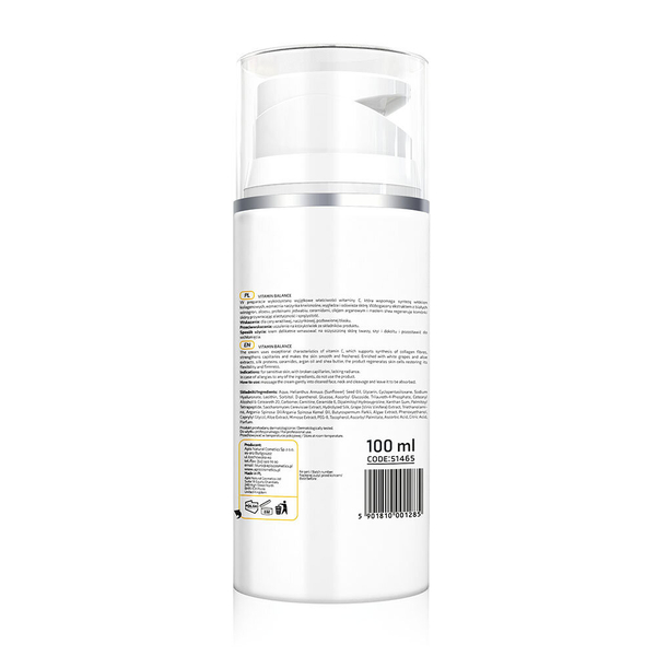 Apis Professional Vitamin Balance Cream with Vitamin C and White Grapes for Dry and Sensitive Skin 100ml
