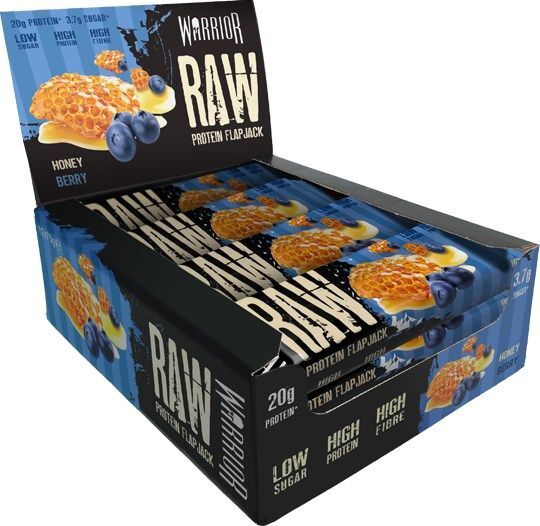 Raw Protein Flapjack, Honey Berry - 12 bars