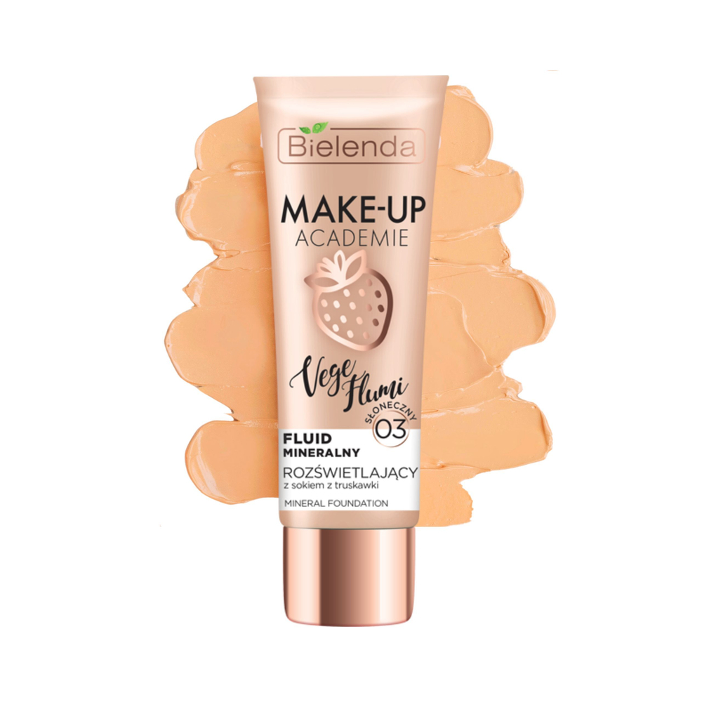  Bielenda Make-Up Academie Vege Flumi Illuminating Mineral Fluid No. 03 Sunny Beige 30g