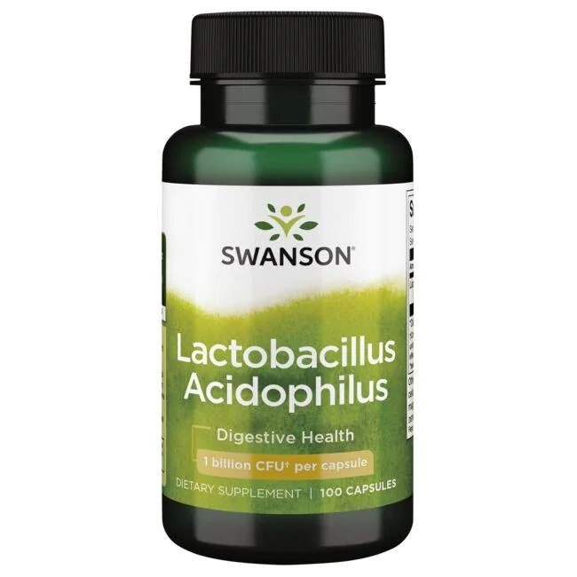 Swanson Lactobacillus Acidophilus 1 billion CFU 100 Capsules