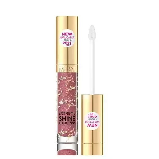 Eveline Gloss Glow and Go Extreme Moisturizing Lip Gloss with Volume Effect No 09 Dark Nude 4,5 ml