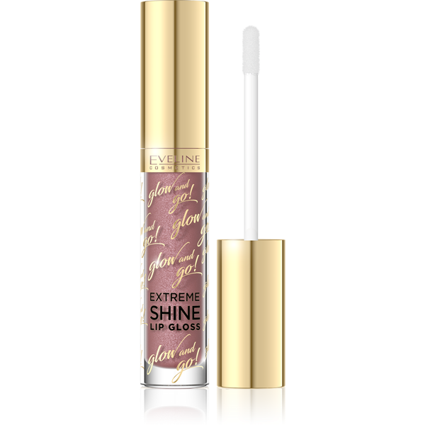 Eveline Lip Gloss Glow and GO Extreme Shine 05 Sparkling Caramel 4,5 ml