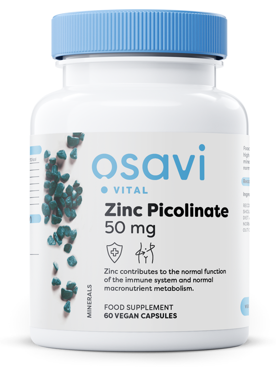 Osavi Zinc Picolinate 50mg for Immune Support 60 Vegan Caps