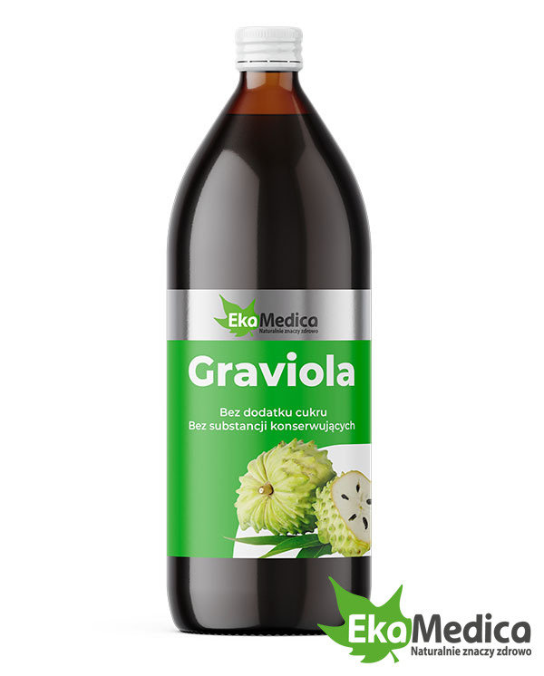 EKAMEDICA Naturalny 100% Sok z Owoców Gravioli 500 ml