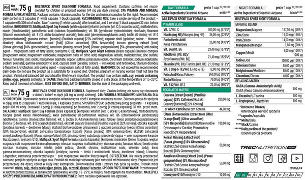 Multipack Sport Day & Night Formula 60 Kapsułek