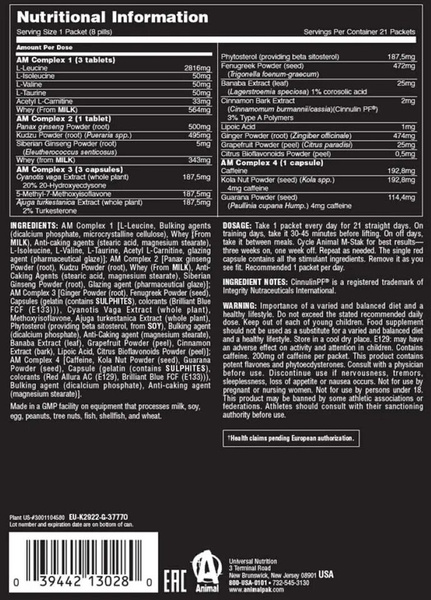 Animal M-Stak 21 Packs