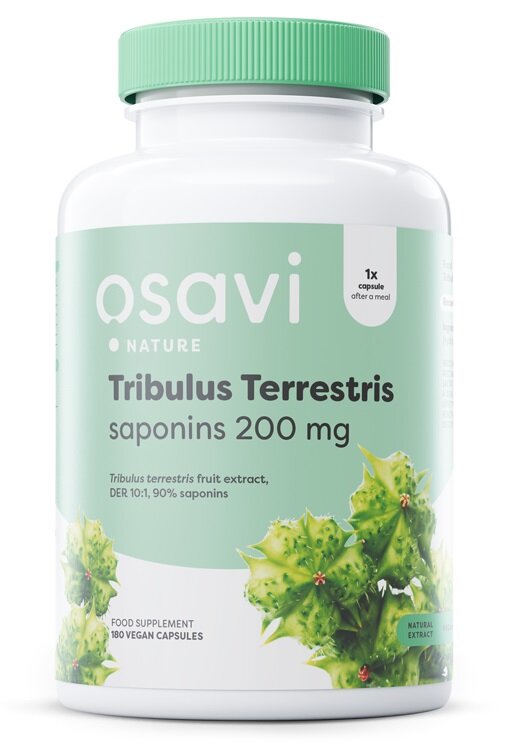 Osavi Tribulus Terrestris Saponins 200mg Supports Fighting Stress Increases Libido 180 Vegan Capsules