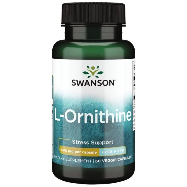 Swanson L-Ornithine 500mg 60 Vcapsuls