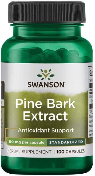 Swanson Pine Bark Extract 50mg Ekstrakt z Kory Sosnowej 100 Kapsułek