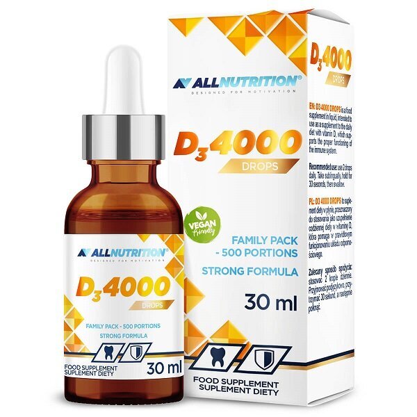 Allnutrition Vit D3 4000 w Kroplach 30ml