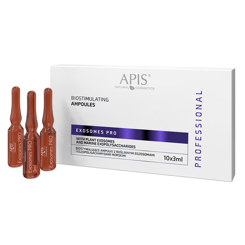 Apis Professional Exosomes Pro Biostymulujące Ampułki z Roślinnymi Egzosomami dla Skóry Dojrzałej 10x3ml