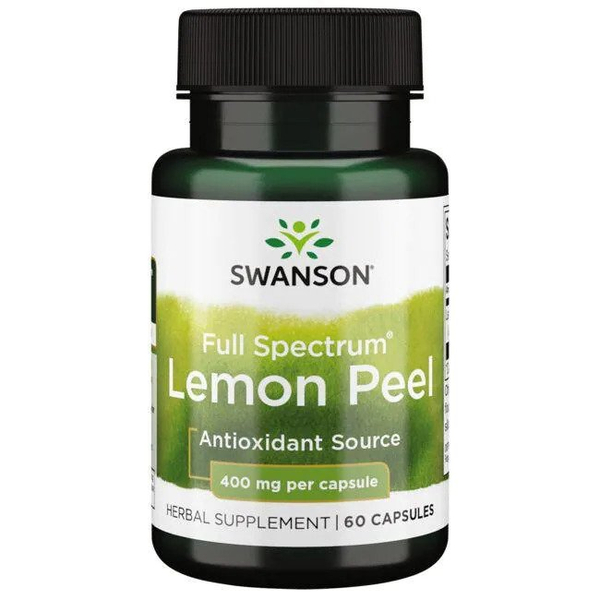 Swanson Full Spectrum Lemon Peel 400mg Wspiera Ogólny Stan Zdrowia 60 Kapsułek