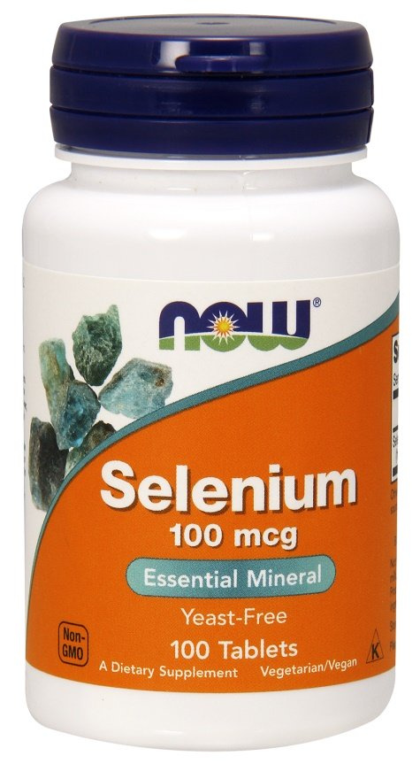 Now Foods Selenium 100mcg Selenium Supports Immune System Health Hair Skin & Nails 100 Tablets