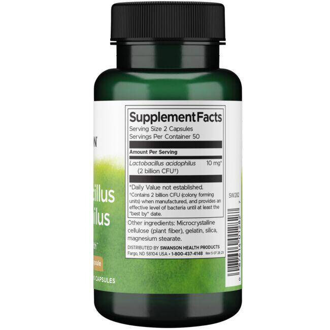 Swanson Lactobacillus Acidophilus 1 Billion CFU 100 Kapsułek