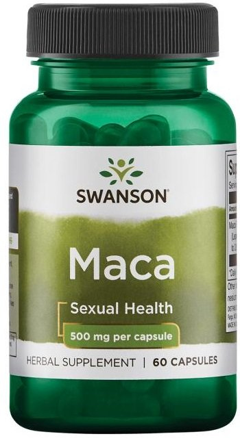 Swanson Maca Extract 500mg 60 Kapsułek