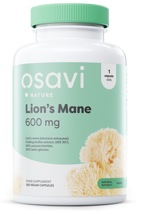 Osavi Lion's Mane 600mg Nervous System Support 120 Vegan Capsules