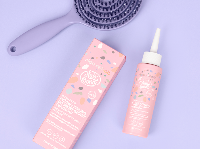 HairBoom Rice Rehab Enzymatyczny Ryżowy Peeling do Skóry Głowy i Włosów 100ml
