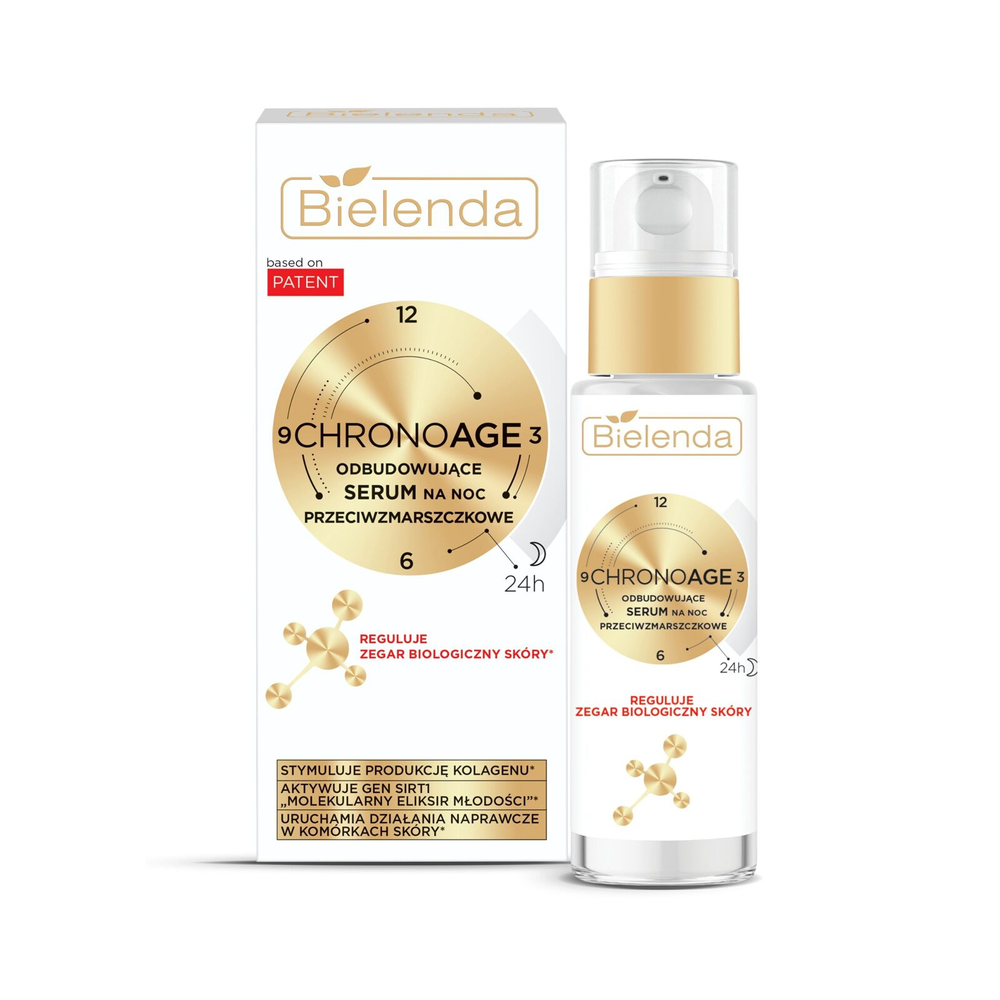 Bielenda Chrono Age 24H Odbudowujące Serum Przeciwzmarszczkowe na Noc 30ml