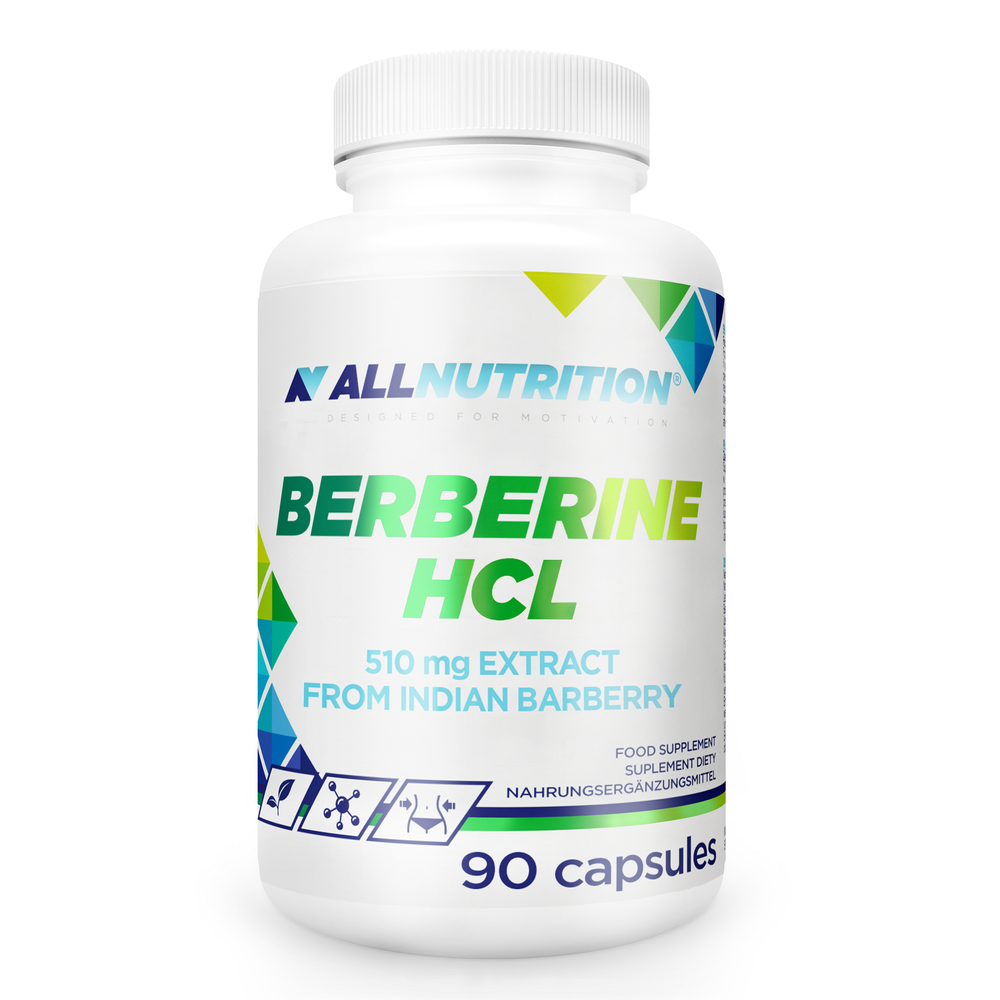 Allnutrition Berberine HCl 510mg Extract from Indian Barberry Ekstrakt z Berberysu Indyjskiego 90 Kapsułek