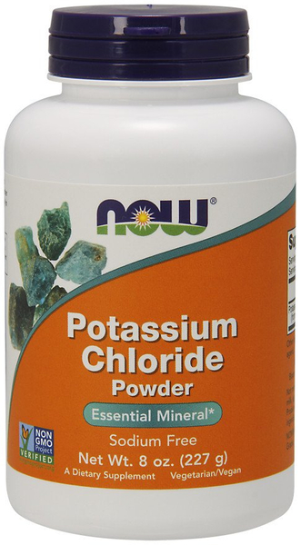 Now Foods Potassium Chloride Powder Chlorek Potasu Puder 227g
