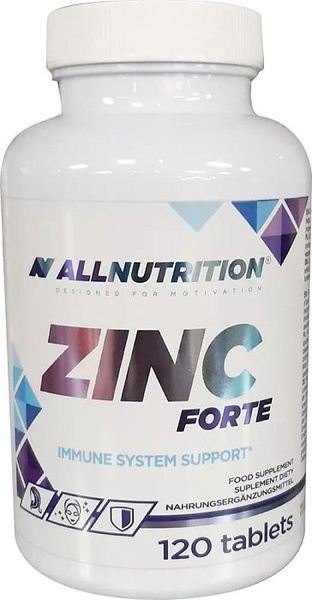 Allnutrition Zinc Forte Wsparcie Systemu Immunologicznego 120 Tabletek