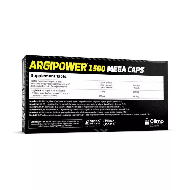 Olimp ArgiPower 1500 Mega Caps 120 Kapsułek