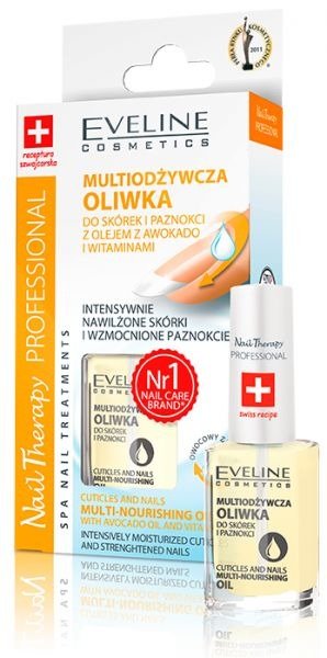 Eveline Nail Therapy Lakier Odżywka Oliwka 12ml