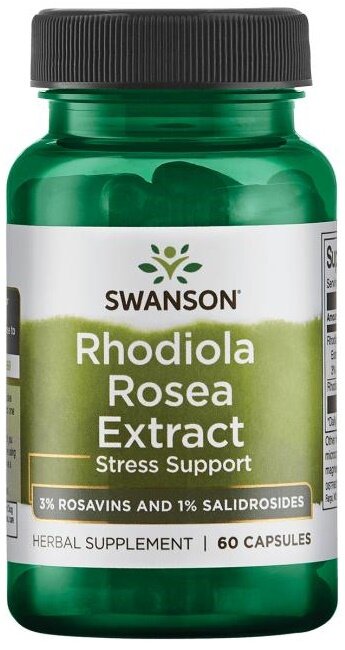 Swanson Rhodiola Rosea Extract Różeniec Górski 60 Kapsułek