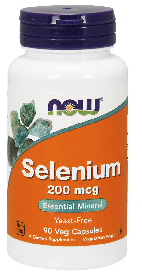 Now Foods Selenium 200mcg 90 Capsules