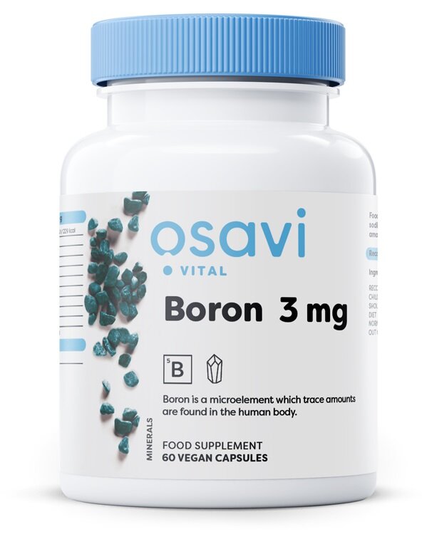  Osavi Boron 3mg Supports Body Processes 60 Vegan Capsules