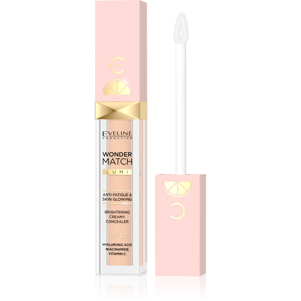 Eveline Wonder Match Lumi Illuminating Concealer with Vitamin C SPF15 No.15 Natural 6.8ml