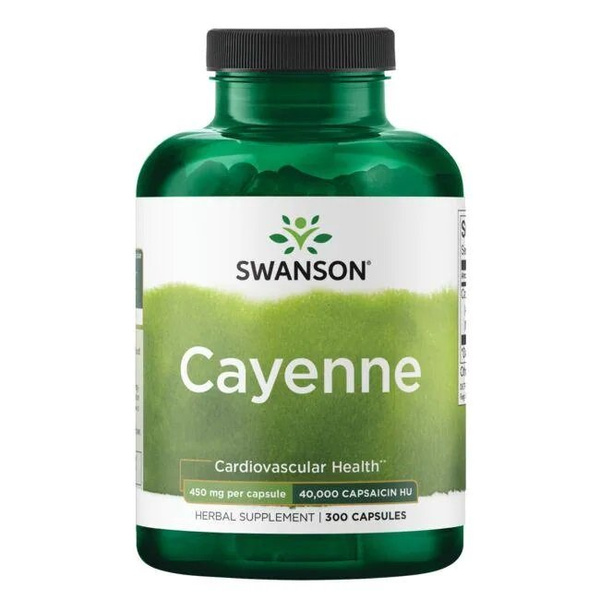 Swanson Cayenne 450mg Wspomaga Procesy Metaboliczne 300 Kapsułek