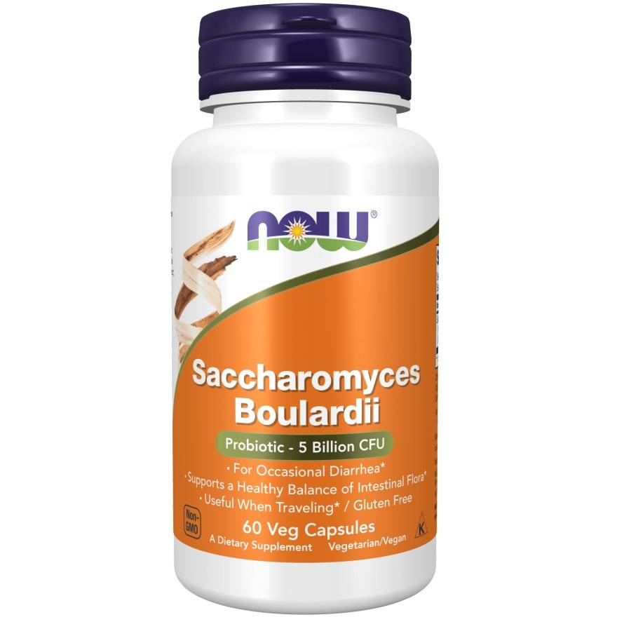 Now Foods Saccharomyces Boulardii Supports Digestive System 60 Vcapsules