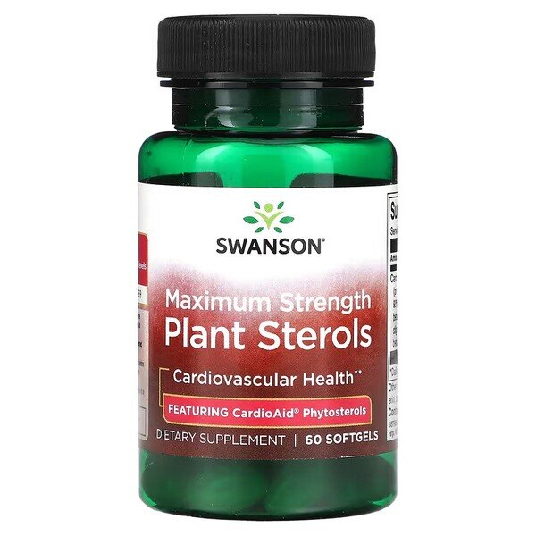 Swanson Maximum Strength Plant Sterols CardioAid 60 Kapsułek