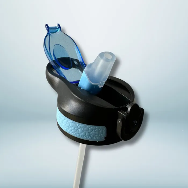 Osavi Bottle Bidon Butelka na Wodę ze Słomką Niebieska 1000ml