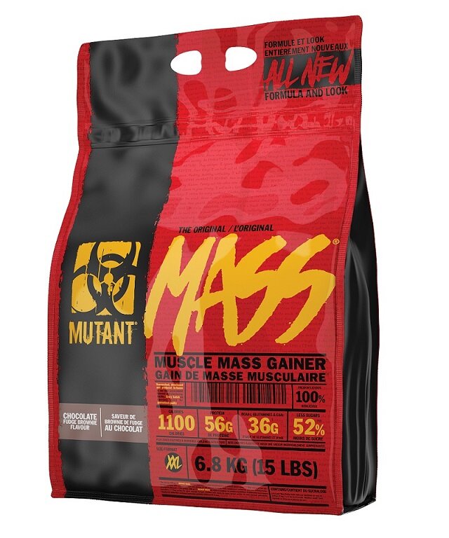 Mutant Mass Carbohydrate-Protein Supplement Chocolate Fudge Brownie 6800g