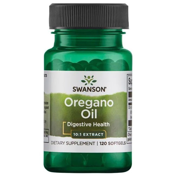 Swanson Oregano Oil 10:1 Extract 120 Softgels