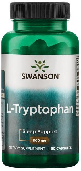 Swanson L-Tryptophan 500mg 60 Kapsułek