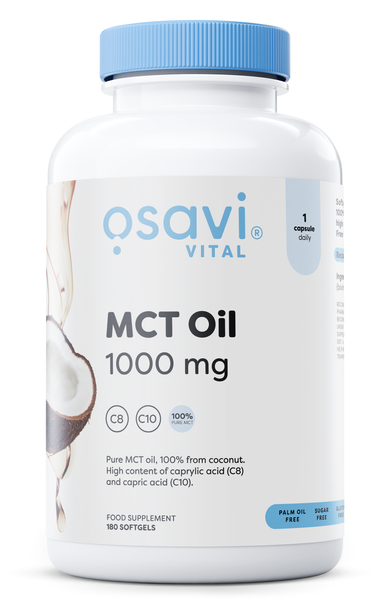 Osavi MCT Oil 1000mg in Softgels Source of Energy 180 Softgels