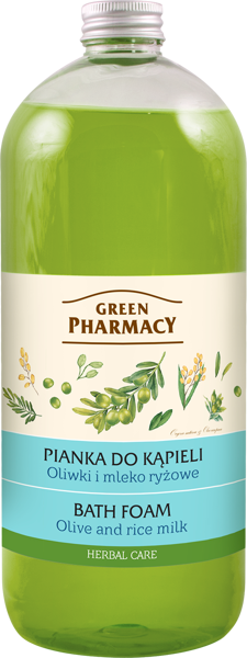 Green Pharmacy Bath Foam Olive and Rice Milk 1000ml