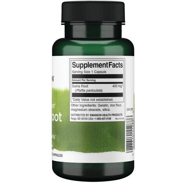 Swanson Full Spectrum Suma Root 400mg Żeń-szeń Brazylijski 60 Kapsułek