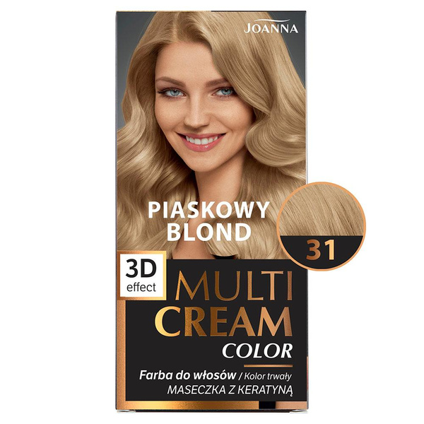 Joanna Multi Cream Color 3D Effect Farba Nr 31 Piaskowy Blond 1 Sztuka