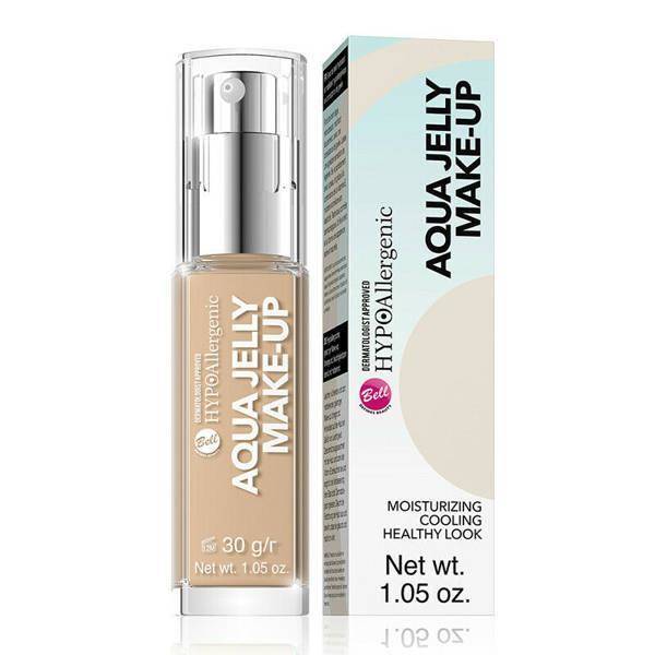Bell HypoAllergenic Aqua Jelly Make-Up Mattifying and Moisturizing Foundation 04 Golden Beige 30ml