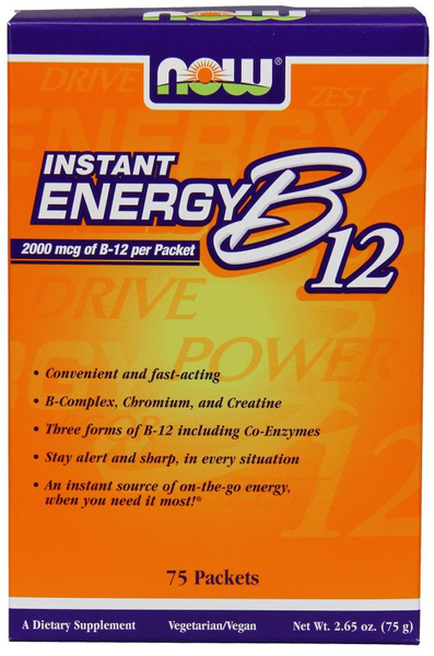 Now Foods Vitamin B-12 Instant Energy 75 Packets