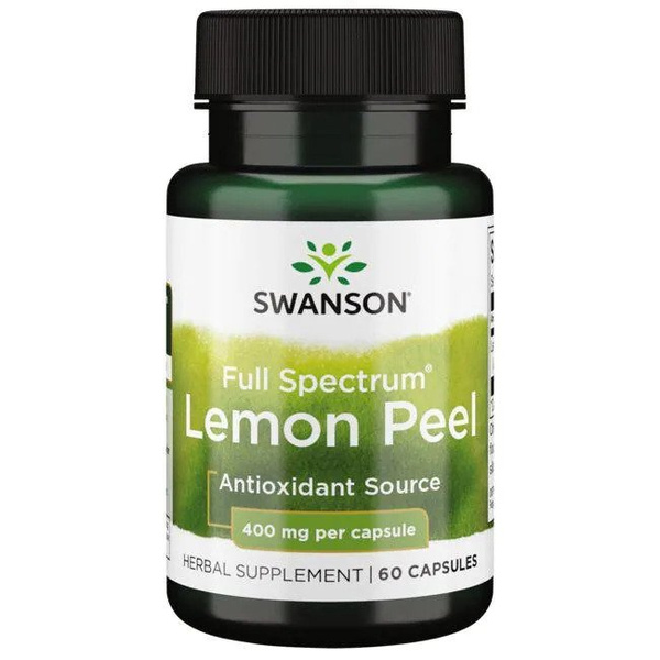 Swanson Full Spectrum Lemon Peel 400mg 60 Capsules