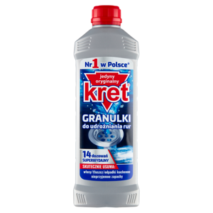 Kret in Granules for Unblocking Pipes and Siphons 560g